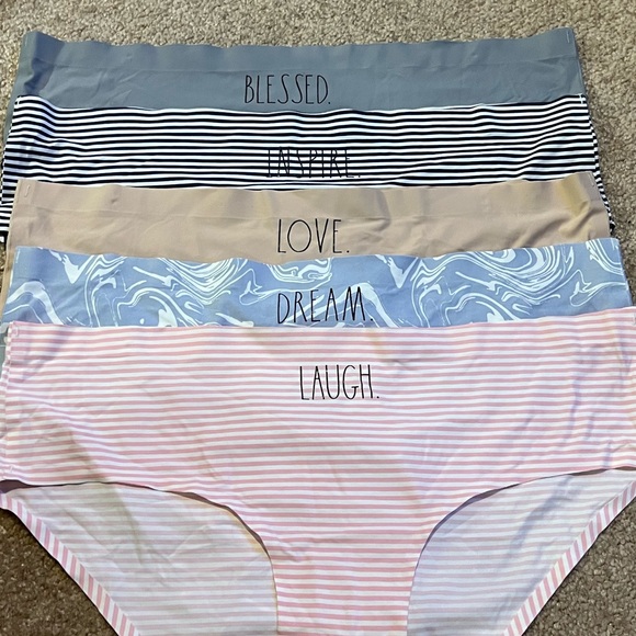 RAE DUNN Laser Cut Undies 5-pair Sz XL New - Picture 4 of 4